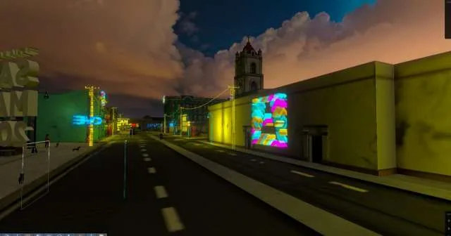 Twenty synchronized VR headsets running at a live public event